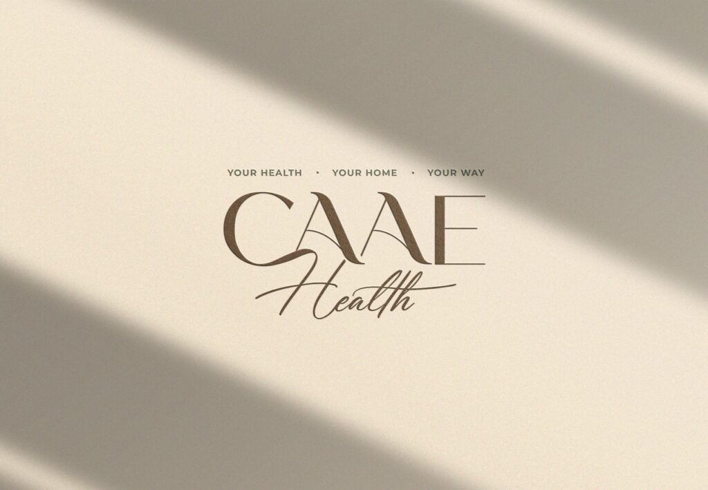 CAAE Health logo on a wall